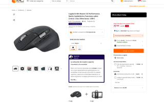 Oferta Black Friday Ratón Logitech MX Master 3S Performance Inalámbrico Funciona sobre Cristal Clics Silenciosos USB-C por solo 77,69€