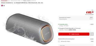 Altavoz inalámbrico - LG XG5QGR XBOOM Go, 20W, Bluetooth, 18h por 65.29€