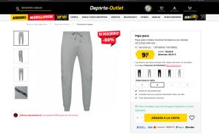 Pantalones de chándal PEPE JEANS Hombre por 9,99€