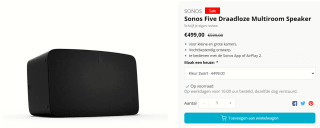 Sonos Five voor €499 bij Smartenduurzaam