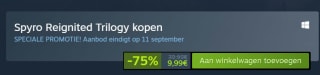 Spyro™ Reignited Trilogy voor €9,99 bij Steam