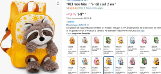 Recopilación NICI mochila infantiles 2 en 1 por 14,99€