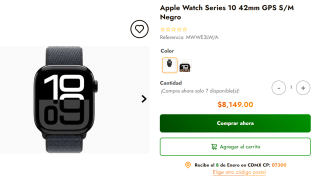 Apple Watch Series 10 42mm por $6,927 | Doto con Aplazo