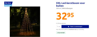 XXL Led-kerstboom 350 cm voor buiten voor €32,95 in de Action webshop