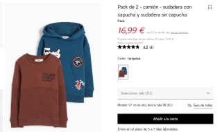 2 Pack de 2 Sudaderas para Peques por solo 16.99€