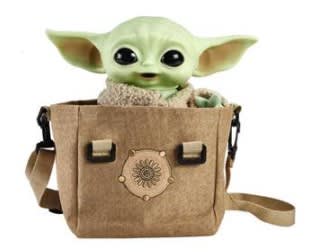 Baby Yoda (El niño) con sonidos y bolsa de transporte por 19,39€