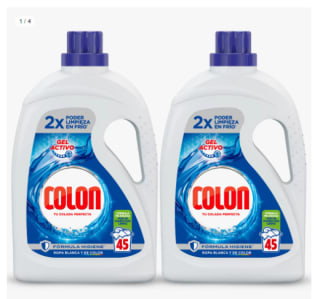 Pack de 2×45 Lavados Detergente Gel Azul Activo Colon por 13.99€ (Cuenta Nueva 8.18€)