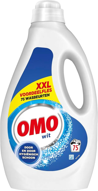 Omo Wit vloeibaar wasmiddel 75 wasbeurten voor €8,29 bij Amazon