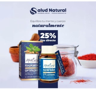 25% dto seleccionados desde Salud natural