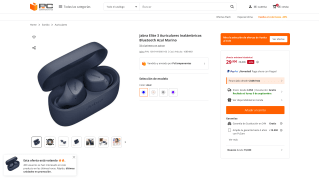 Jabra Elite 3 Auriculares Inalámbricos Bluetooth por 29,90€