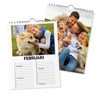 Verjaardags- of jaarkalender met eigen foto's voor €9,95 dmv code bij FotoCadeau