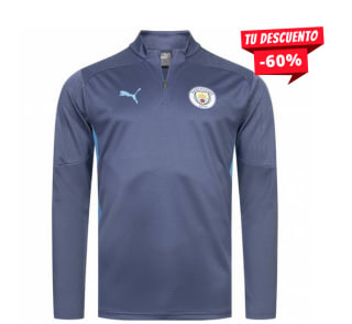 Manchester City F.C. PUMA Training 1/4-Zip Hombre Sudadera por solo 26,99€