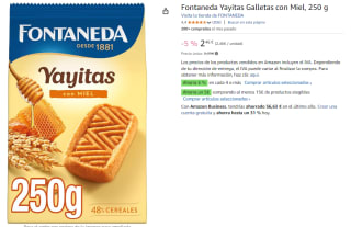 6 Paquetes de LU Yayitas Miel Galletas de Cereales, 250g por 8.98€