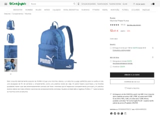 Mini reco Mochilas + Estuche marca Puma Phase por 12,45€