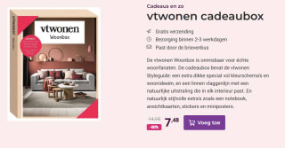 Vtwonen cadeaubox voor maar €7,48