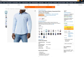 Camisa Levi's Long-Sleeve Battery Housemark Slim Hombre por solo 26,98€
