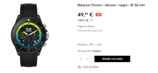 Reloj Ice Chrono de 52 mm por 49.99€