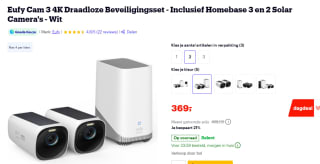 Eufy S330 eufyCam 4K cameraset voor €369 bij Bol.com