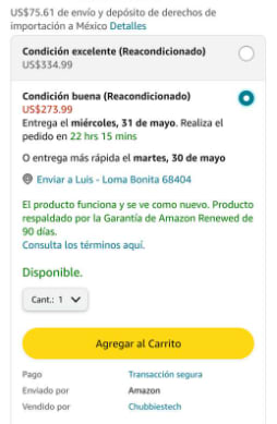 Google Pixel 6 Pro Renovado por $6,110 en Amazon