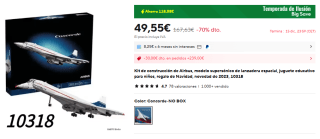 Kit de construcción de Airbus por 49,55€