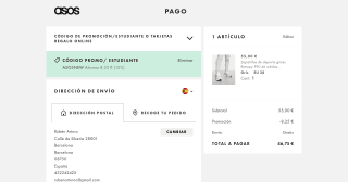 Adidas 309 por 46,75€ en Asos