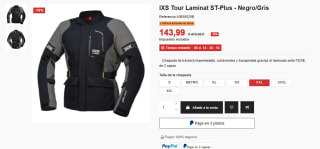 Chaqueta 4 estaciones IXS laminat st plus por 143,99€
