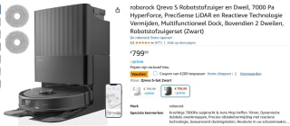 Roborock Q Revo - Robotstofzuiger voor €599,99 bij Amazon