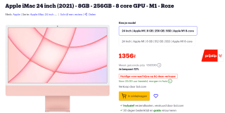 Apple iMac with 4.5K Retina display - Alles-in-één voor €1356 bij Bol.com