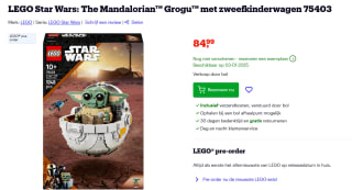LEGO Star Wars 75403 Grogu met zweefkinderwagen voor €84,99 bij Bol