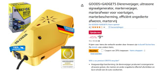 Werkfox® Dierenafweermiddel ultrasoon signaalgenerator voor €6,04 bij Amazon