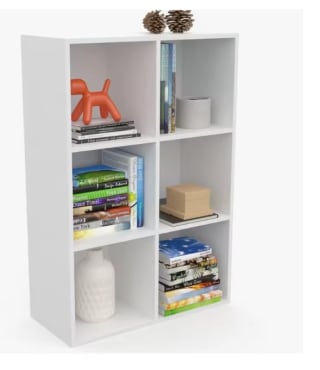 Dormidan Librería Estantería Biblioteca con 6 Compartimentos por 42€ (30€ usuario nuevo)