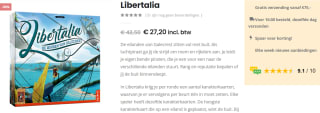 Libertalia Bordspel voor €27,20 bij Spellenzaak
