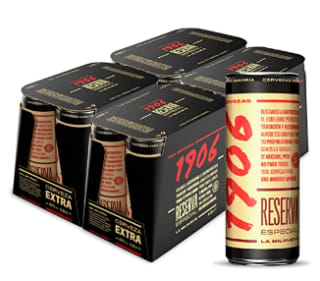 Cerveza 1906 Reserva Especial - Paquete de 24 latas de 330 ml