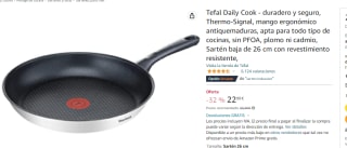 Sartén Tefal Daily Cook 26cm por 22.99€