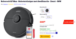 Roborock Q7 Max robotstofzuiger voor €219,99 bij Bol