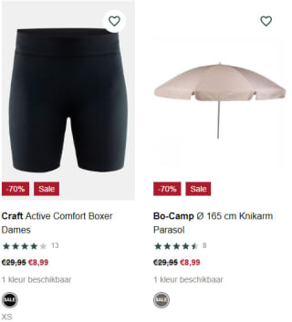 Tot 74% korting in de sale bij Bever