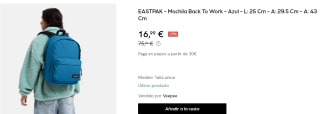 Mochila Eastpak Back To Work por 16.99€