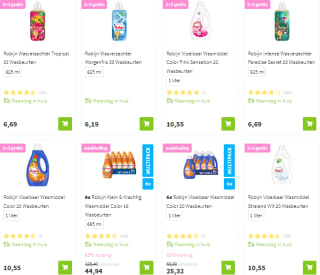 2+3 gratis op Robijn artikelen bij Plein