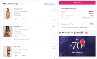 3 halen 2 betalen op de sale van Hunkemöller