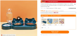 Dispensadores de comida y agua para mascotas a precios de locura