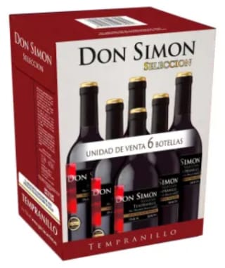 2 Packs 6 Vino Tinto Don Simon Tempranillo por $470 en Sam's Club