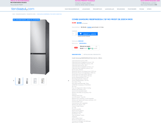Combi Samsung RB38T603DSA / EF No Frost de 203cm inox por solo 641€