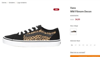 Vans Filmore Decon Sneakers Dames maat 36 voor €34,99 bij Schuurmanschoenen