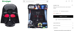 Máscara electrónica Star wars Darth Vader por 35€