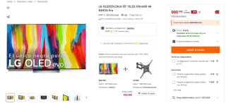 LG OLED55C24LA 55" OLED UltraHD 4K HDR10 Pro por 909,09€