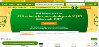 25% de remise sur toutes les commandes dès 60€ chez Iherb