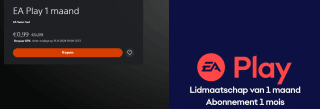 1 maand EA Play voor €0,99 in de Playstation Store