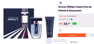 Tommy Hilfiger Impact Geschenkset Eau de Toilette 100ml + Douchegel 100ml voor €22,95 bij Ibood