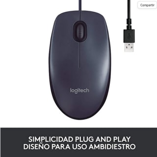 Logitech B100 Ratón con Cable a solo 3,57€