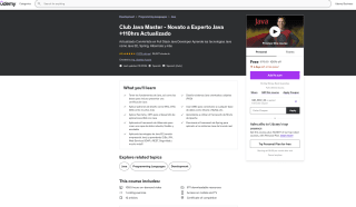Club Java Master - Novato a Experto Java +110hrs Actualizado Gratis con Udemy